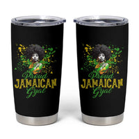 Proud Jamaican Gyal Tumbler Cup Afro Black Girls Jamaica Flag - Wonder Print Shop