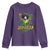 Proud Jamaican Gyal Youth Sweatshirt Afro Black Girls Jamaica Flag - Wonder Print Shop