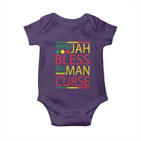 Who Jah Bless No Man Curse Baby Onesie Jamaica Flag Rasta Reggae Roots - Wonder Print Shop