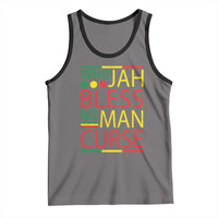 Who Jah Bless No Man Curse Tank Top Jamaica Flag Rasta Reggae Roots - Wonder Print Shop