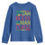 Who Jah Bless No Man Curse Youth Sweatshirt Jamaica Flag Rasta Reggae Roots - Wonder Print Shop