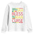 Who Jah Bless No Man Curse Youth Sweatshirt Jamaica Flag Rasta Reggae Roots - Wonder Print Shop