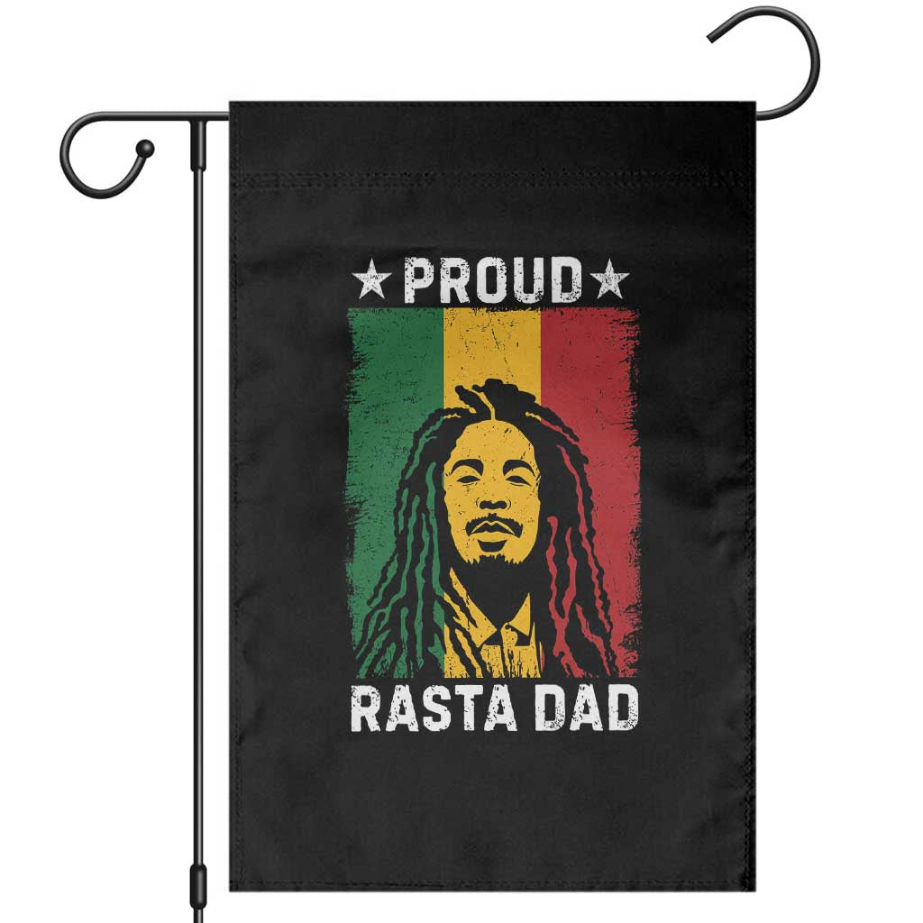 Proud Rasta Dad Garden Flag Rastafarian Jamaica Father's Day - Wonder Print Shop