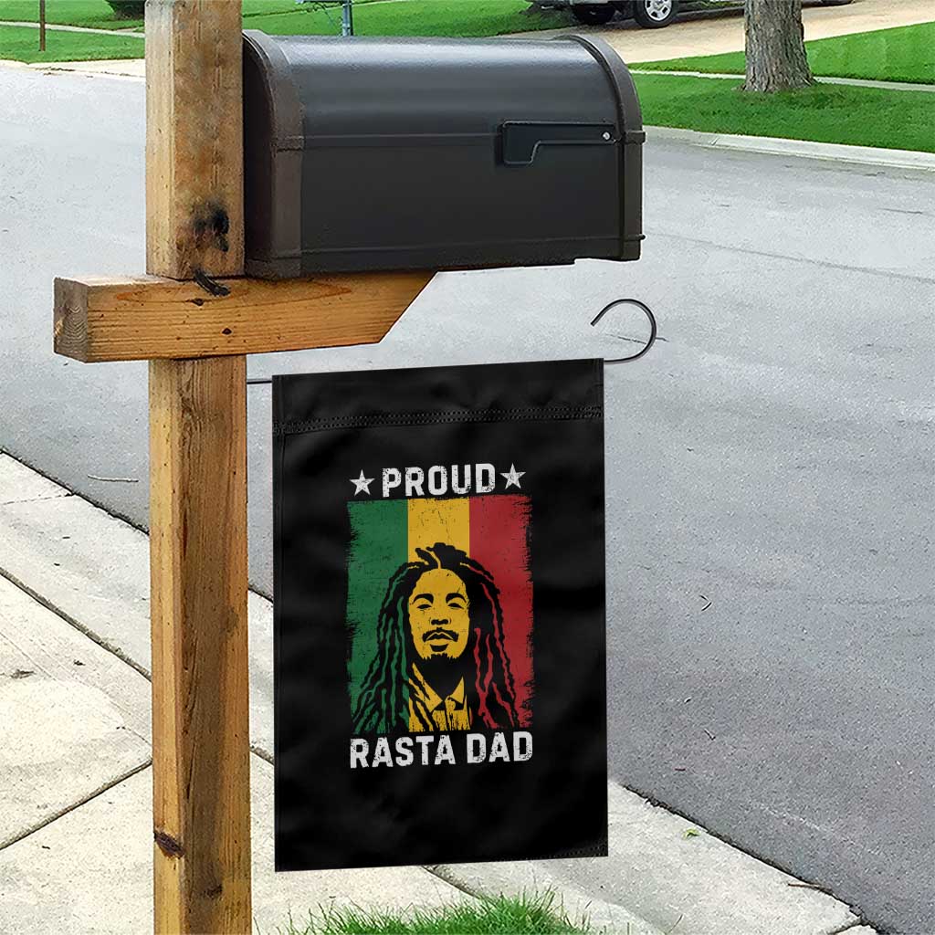 Proud Rasta Dad Garden Flag Rastafarian Jamaica Father's Day - Wonder Print Shop