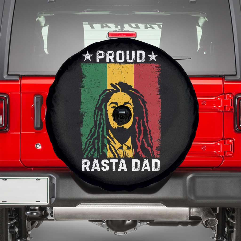 Proud Rasta Dad Spare Tire Cover Rastafarian Jamaica Father's Day - Wonder Print Shop