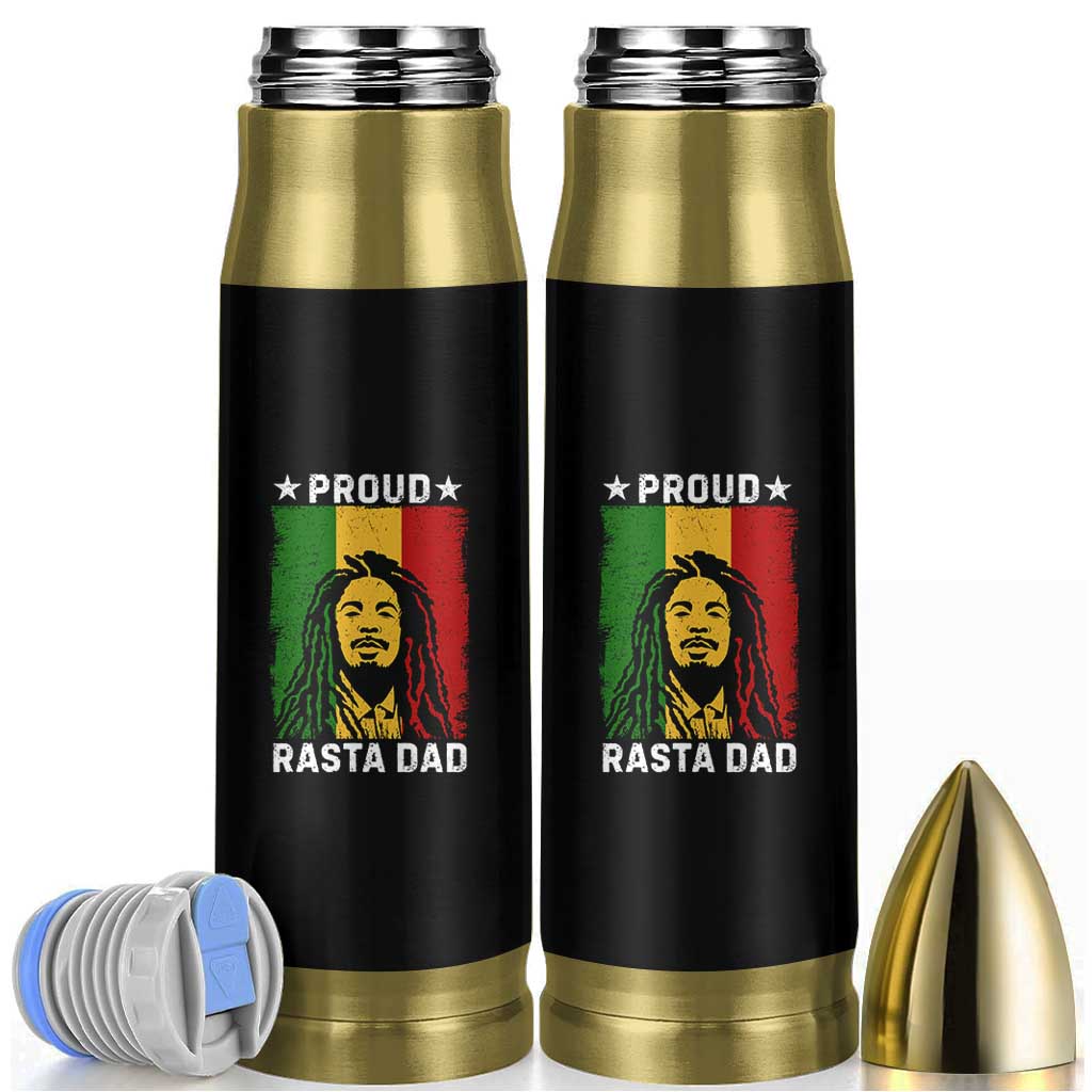 Proud Rasta Dad Bullet Tumbler Rastafarian Jamaica Father's Day - Wonder Print Shop