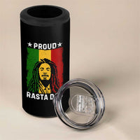 Proud Rasta Dad 4 in 1 Can Cooler Tumbler Rastafarian Jamaica Father's Day - Wonder Print Shop