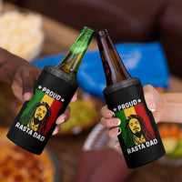 Proud Rasta Dad 4 in 1 Can Cooler Tumbler Rastafarian Jamaica Father's Day - Wonder Print Shop