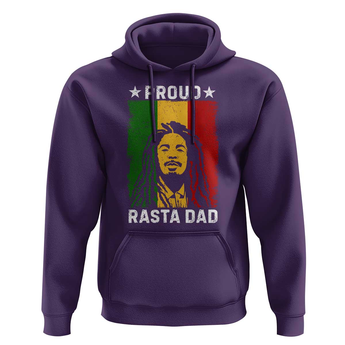 Proud Rasta Dad Hoodie Rastafarian Jamaica Father's Day - Wonder Print Shop