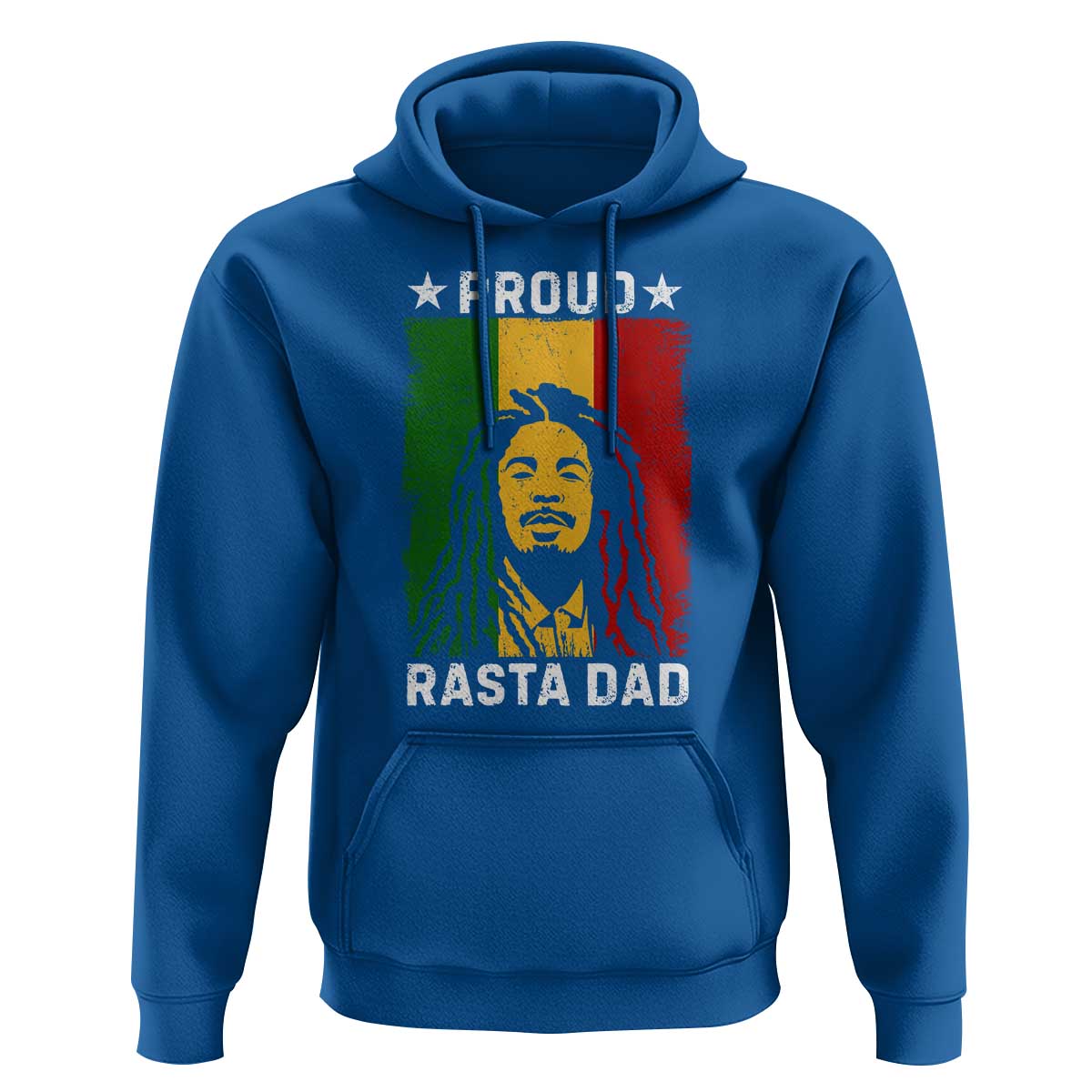 Proud Rasta Dad Hoodie Rastafarian Jamaica Father's Day - Wonder Print Shop