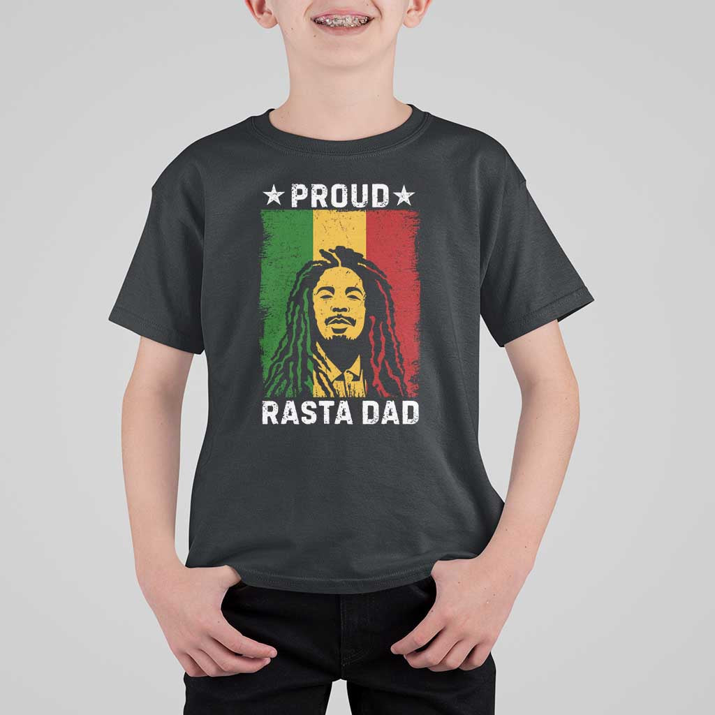 Proud Rasta Dad T Shirt For Kid Rastafarian Jamaica Father's Day - Wonder Print Shop