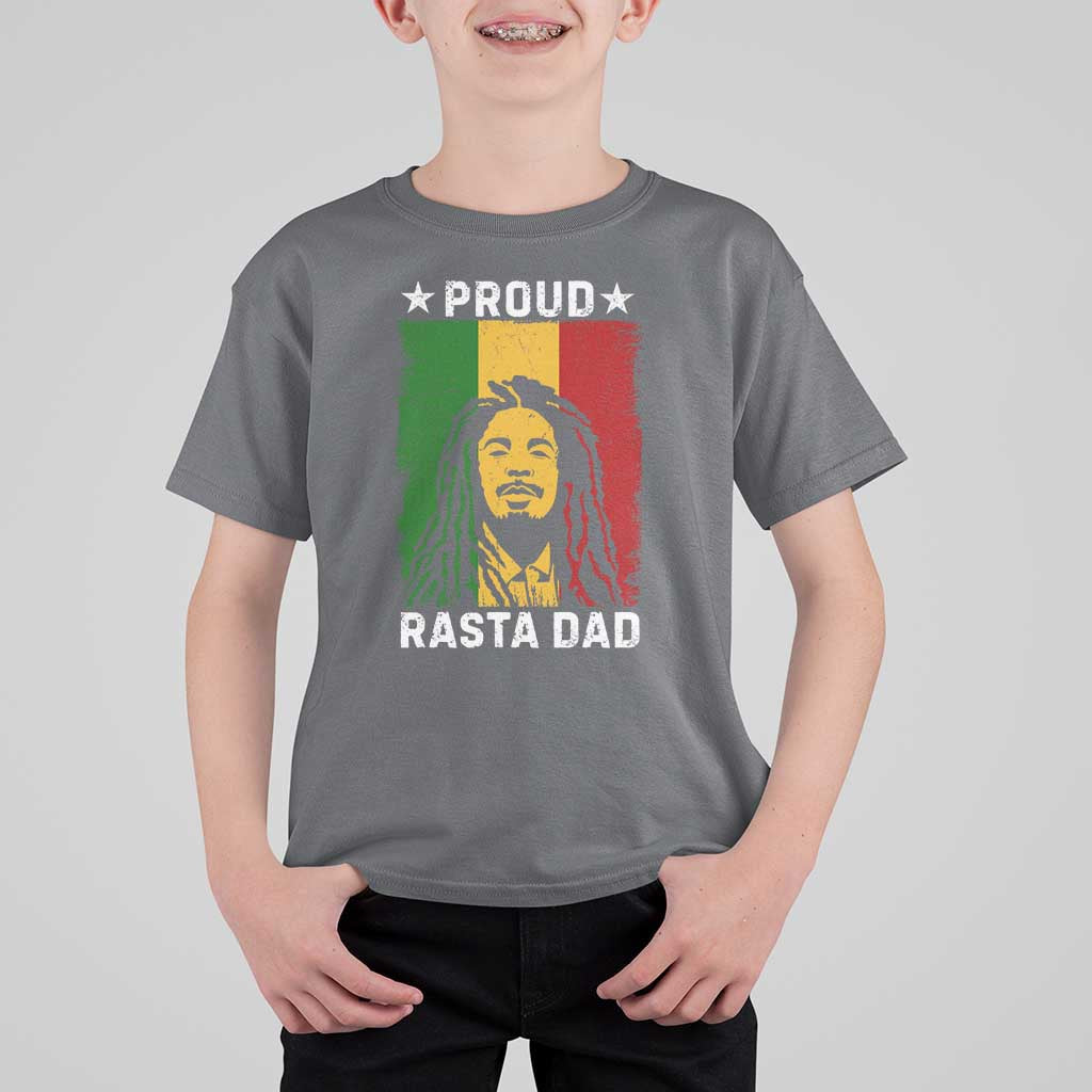 Proud Rasta Dad T Shirt For Kid Rastafarian Jamaica Father's Day - Wonder Print Shop