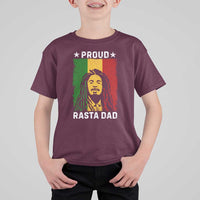 Proud Rasta Dad T Shirt For Kid Rastafarian Jamaica Father's Day - Wonder Print Shop
