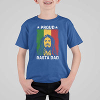 Proud Rasta Dad T Shirt For Kid Rastafarian Jamaica Father's Day - Wonder Print Shop
