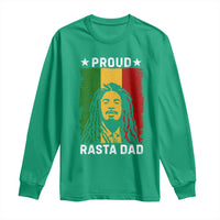 Proud Rasta Dad Long Sleeve Shirt Rastafarian Jamaica Father's Day - Wonder Print Shop