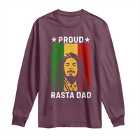 Proud Rasta Dad Long Sleeve Shirt Rastafarian Jamaica Father's Day - Wonder Print Shop