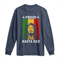 Proud Rasta Dad Long Sleeve Shirt Rastafarian Jamaica Father's Day - Wonder Print Shop