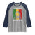 Proud Rasta Dad Raglan Shirt Rastafarian Jamaica Father's Day - Wonder Print Shop