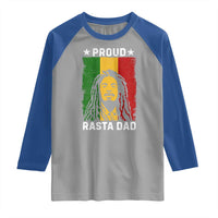 Proud Rasta Dad Raglan Shirt Rastafarian Jamaica Father's Day - Wonder Print Shop