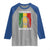 Proud Rasta Dad Raglan Shirt Rastafarian Jamaica Father's Day - Wonder Print Shop