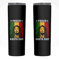 Proud Rasta Dad Skinny Tumbler Rastafarian Jamaica Father's Day - Wonder Print Shop