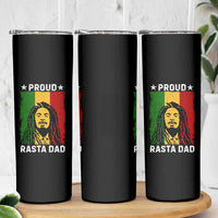 Proud Rasta Dad Skinny Tumbler Rastafarian Jamaica Father's Day - Wonder Print Shop