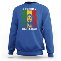 Proud Rasta Dad Sweatshirt Rastafarian Jamaica Father's Day - Wonder Print Shop