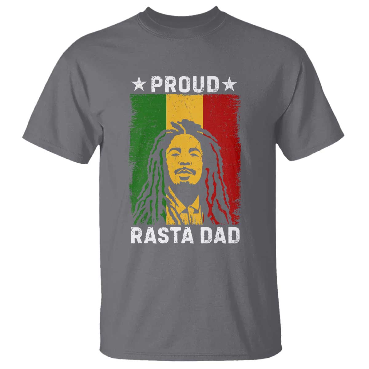 Proud Rasta Dad T Shirt Rastafarian Jamaica Father's Day - Wonder Print Shop