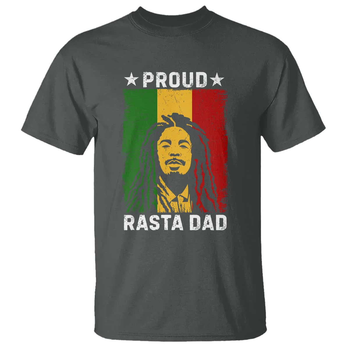 Proud Rasta Dad T Shirt Rastafarian Jamaica Father's Day - Wonder Print Shop