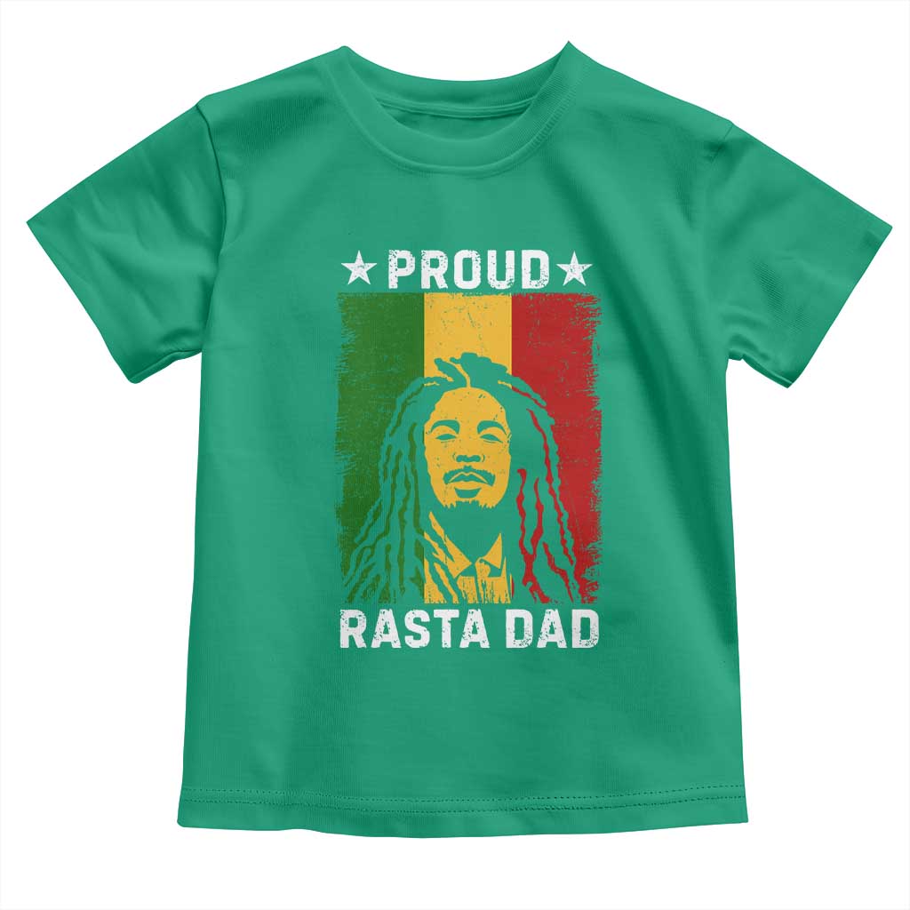 Proud Rasta Dad Toddler T Shirt Rastafarian Jamaica Father's Day - Wonder Print Shop
