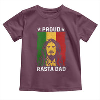 Proud Rasta Dad Toddler T Shirt Rastafarian Jamaica Father's Day - Wonder Print Shop