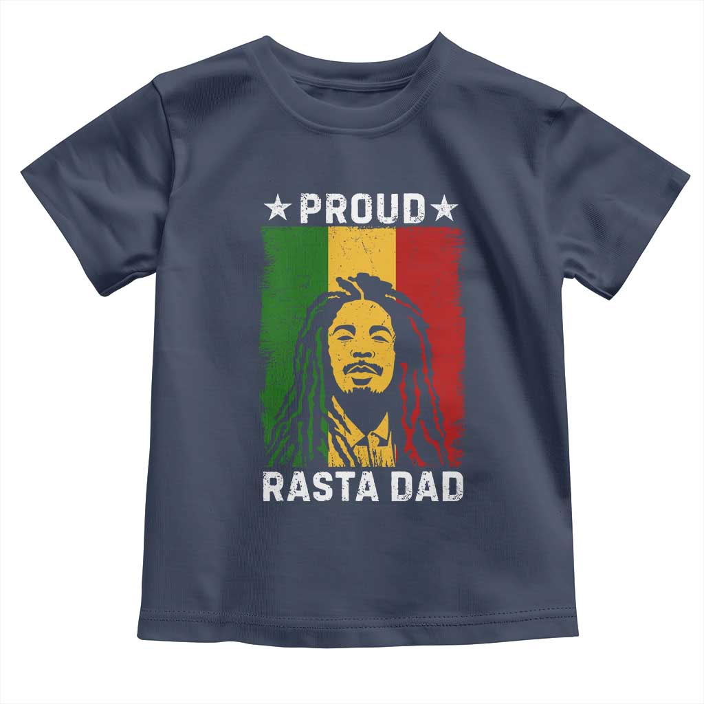 Proud Rasta Dad Toddler T Shirt Rastafarian Jamaica Father's Day - Wonder Print Shop