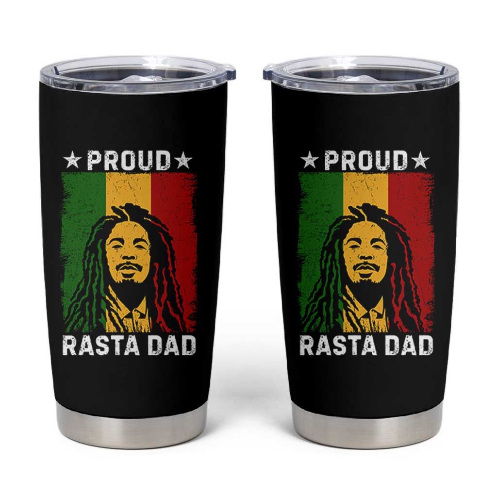 Proud Rasta Dad Tumbler Cup Rastafarian Jamaica Father's Day - Wonder Print Shop