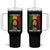Proud Rasta Dad Tumbler With Handle Rastafarian Jamaica Father's Day - Wonder Print Shop