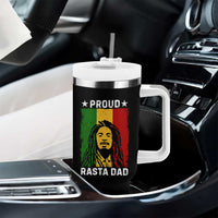Proud Rasta Dad Tumbler With Handle Rastafarian Jamaica Father's Day - Wonder Print Shop
