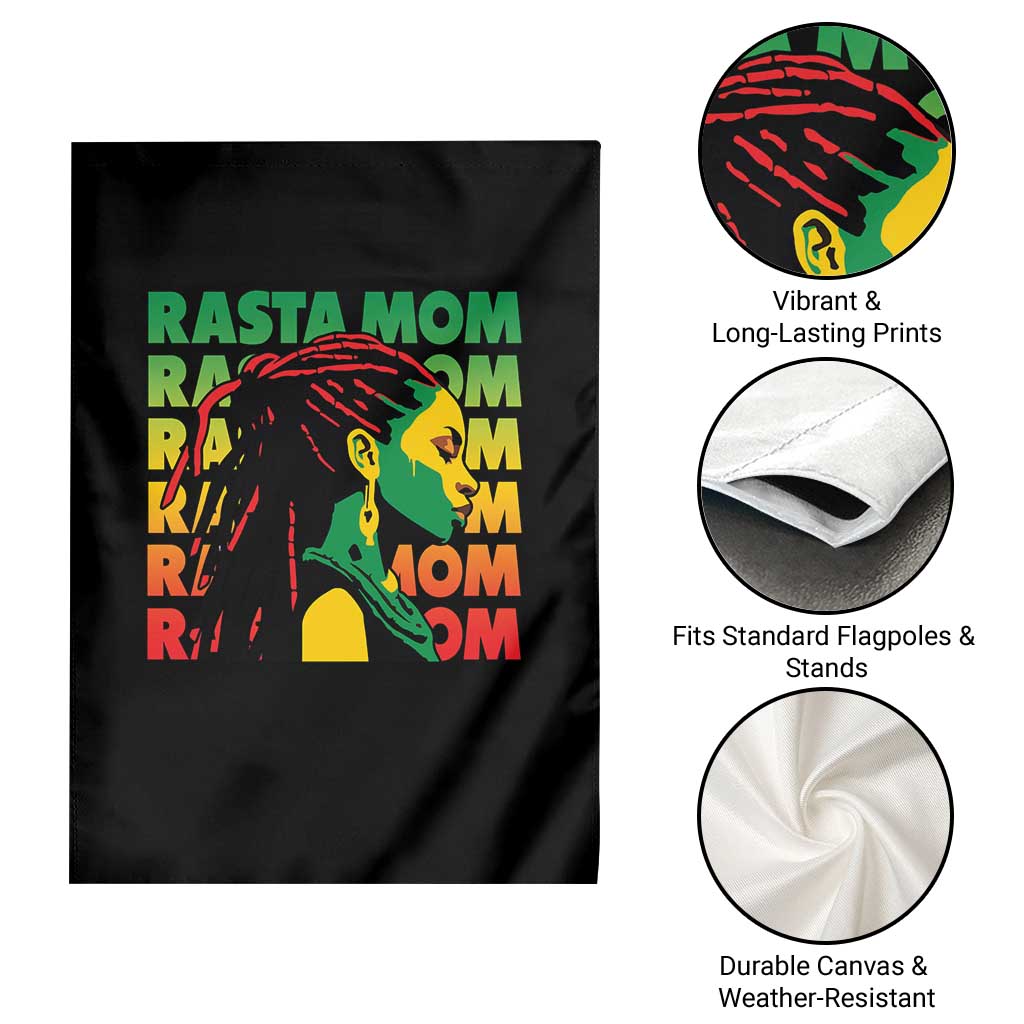 Rasta Mom Garden Flag Jamaican Black Girls Flag Dreadlocks - Wonder Print Shop