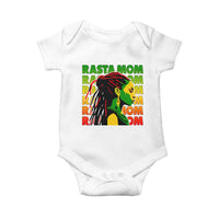 Rasta Mom Baby Onesie Jamaican Black Girls Flag Dreadlocks - Wonder Print Shop