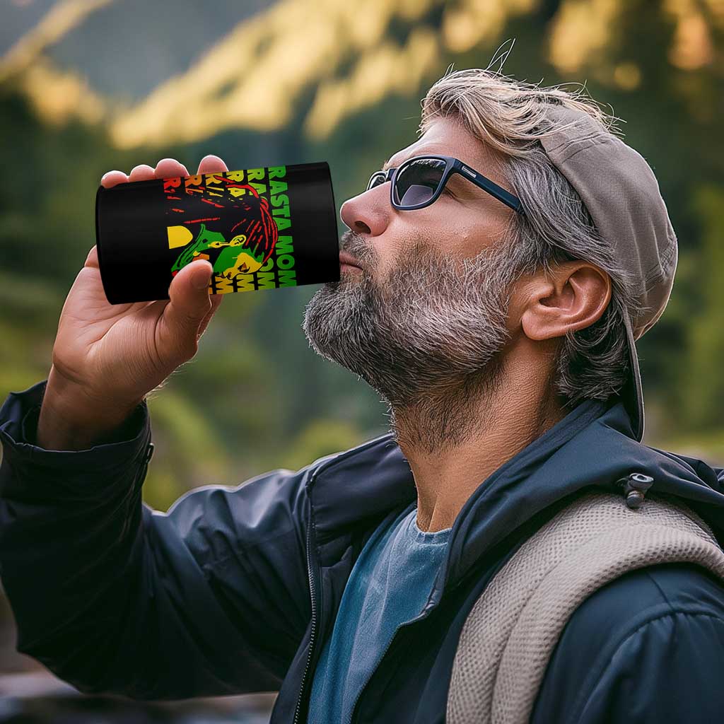 Rasta Mom 4 in 1 Can Cooler Tumbler Jamaican Black Girls Flag Dreadlocks - Wonder Print Shop