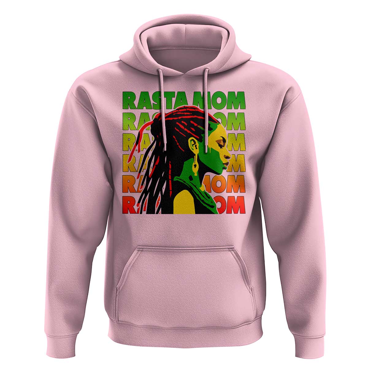 Rasta Mom Hoodie Jamaican Black Girls Flag Dreadlocks - Wonder Print Shop