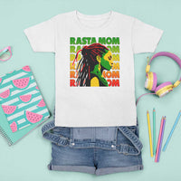 Rasta Mom T Shirt For Kid Jamaican Black Girls Flag Dreadlocks - Wonder Print Shop