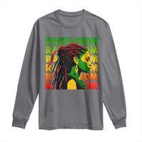 Rasta Mom Long Sleeve Shirt Jamaican Black Girls Flag Dreadlocks - Wonder Print Shop