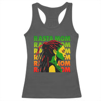 Rasta Mom Racerback Tank Top Jamaican Black Girls Flag Dreadlocks - Wonder Print Shop