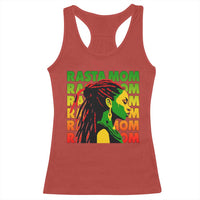 Rasta Mom Racerback Tank Top Jamaican Black Girls Flag Dreadlocks - Wonder Print Shop