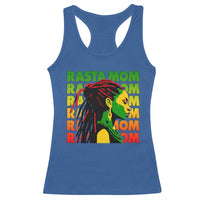 Rasta Mom Racerback Tank Top Jamaican Black Girls Flag Dreadlocks - Wonder Print Shop