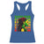 Rasta Mom Racerback Tank Top Jamaican Black Girls Flag Dreadlocks - Wonder Print Shop