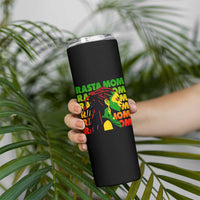 Rasta Mom Skinny Tumbler Jamaican Black Girls Flag Dreadlocks - Wonder Print Shop