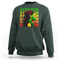 Rasta Mom Sweatshirt Jamaican Black Girls Flag Dreadlocks - Wonder Print Shop