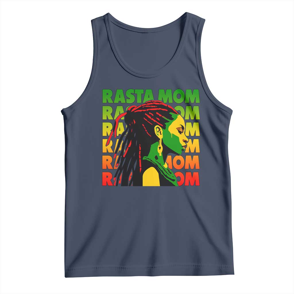 Rasta Mom Tank Top Jamaican Black Girls Flag Dreadlocks - Wonder Print Shop