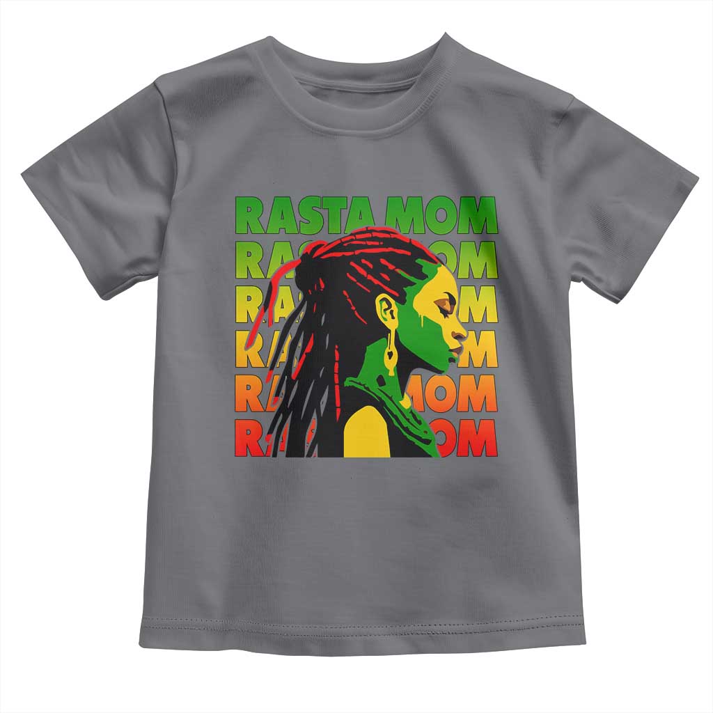 Rasta Mom Toddler T Shirt Jamaican Black Girls Flag Dreadlocks - Wonder Print Shop