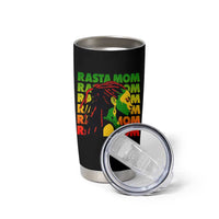 Rasta Mom Tumbler Cup Jamaican Black Girls Flag Dreadlocks - Wonder Print Shop